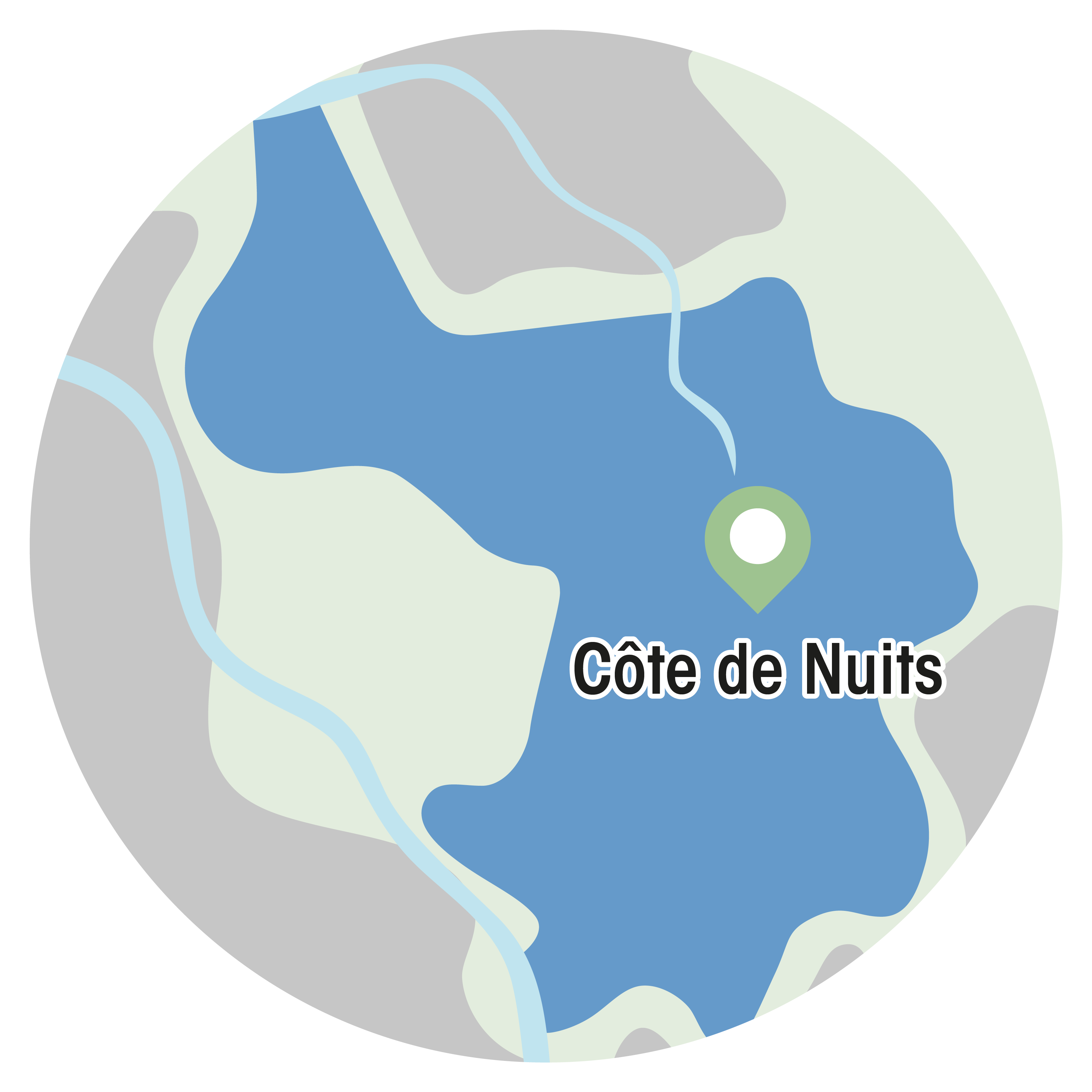 Localisation GFA de la Côte de Nuits